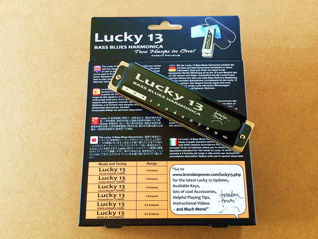 Lucky 13 bass blues harmonica